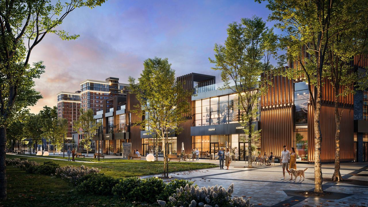 Large-scale residential district — architectural visualisation by Photoreal3d