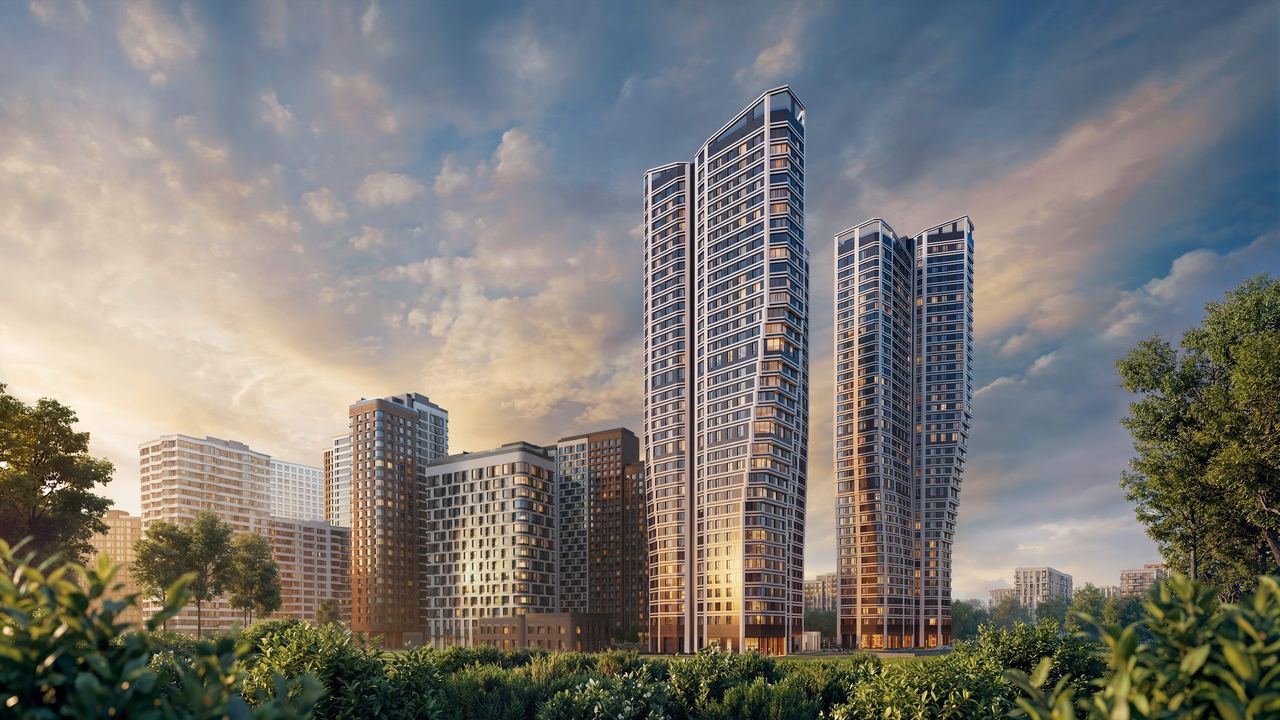 Park-Corridor City Quarter — architectural visualisation by Photoreal3d