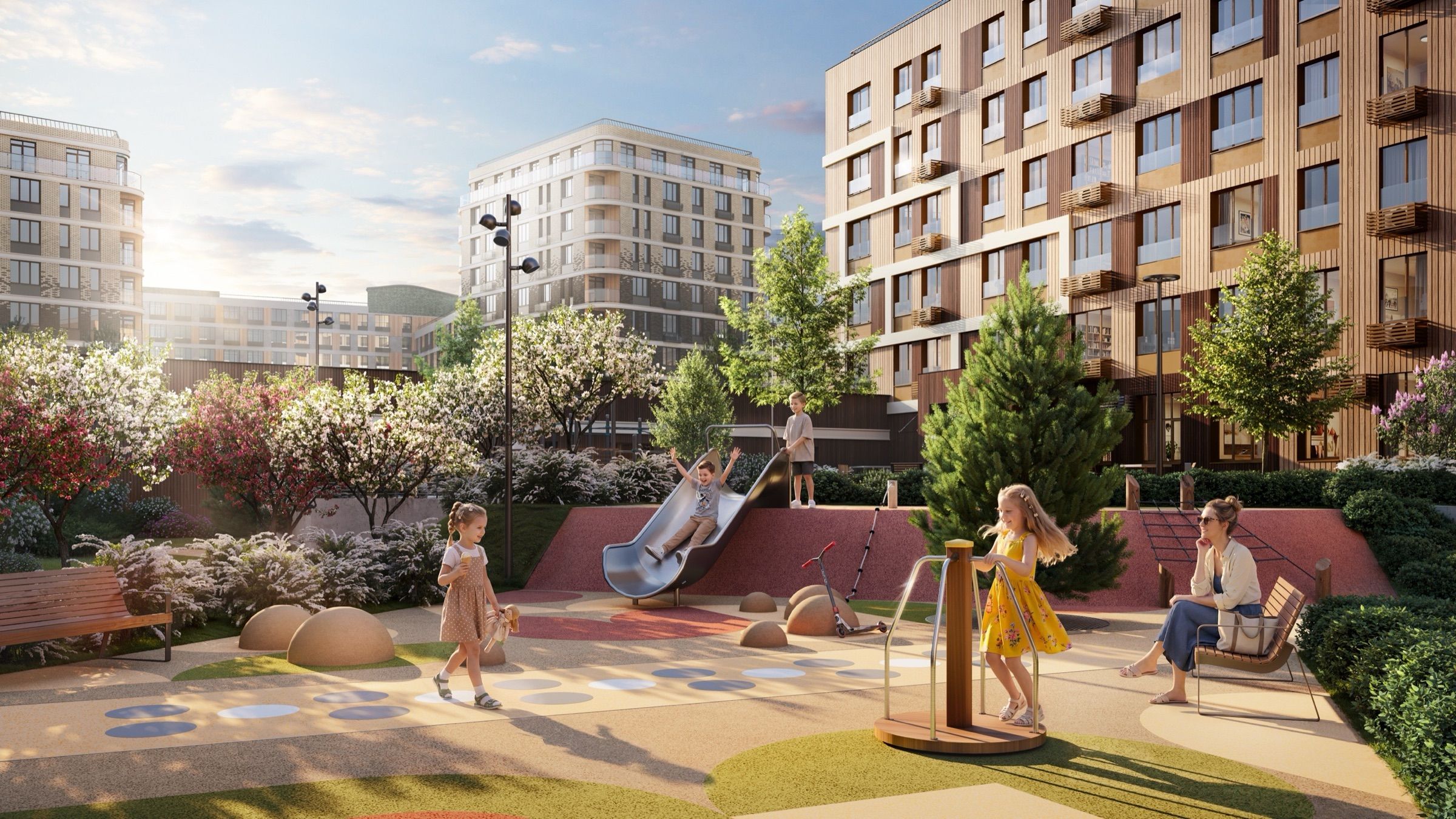 Suburban Comfort Residences — architectural visualisation, frame 2