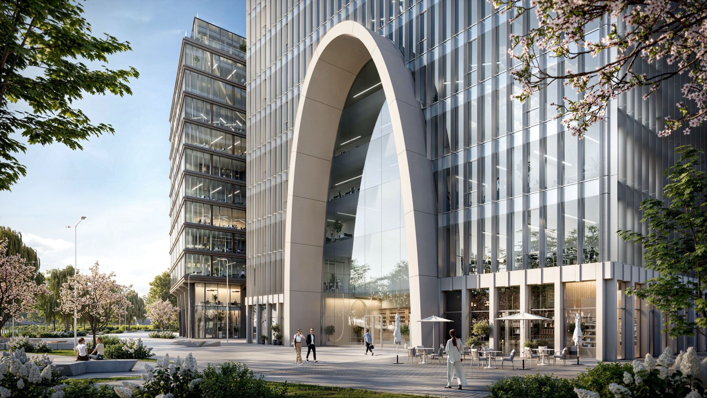 Waterfront Business Centre — architectural visualisation, frame 2