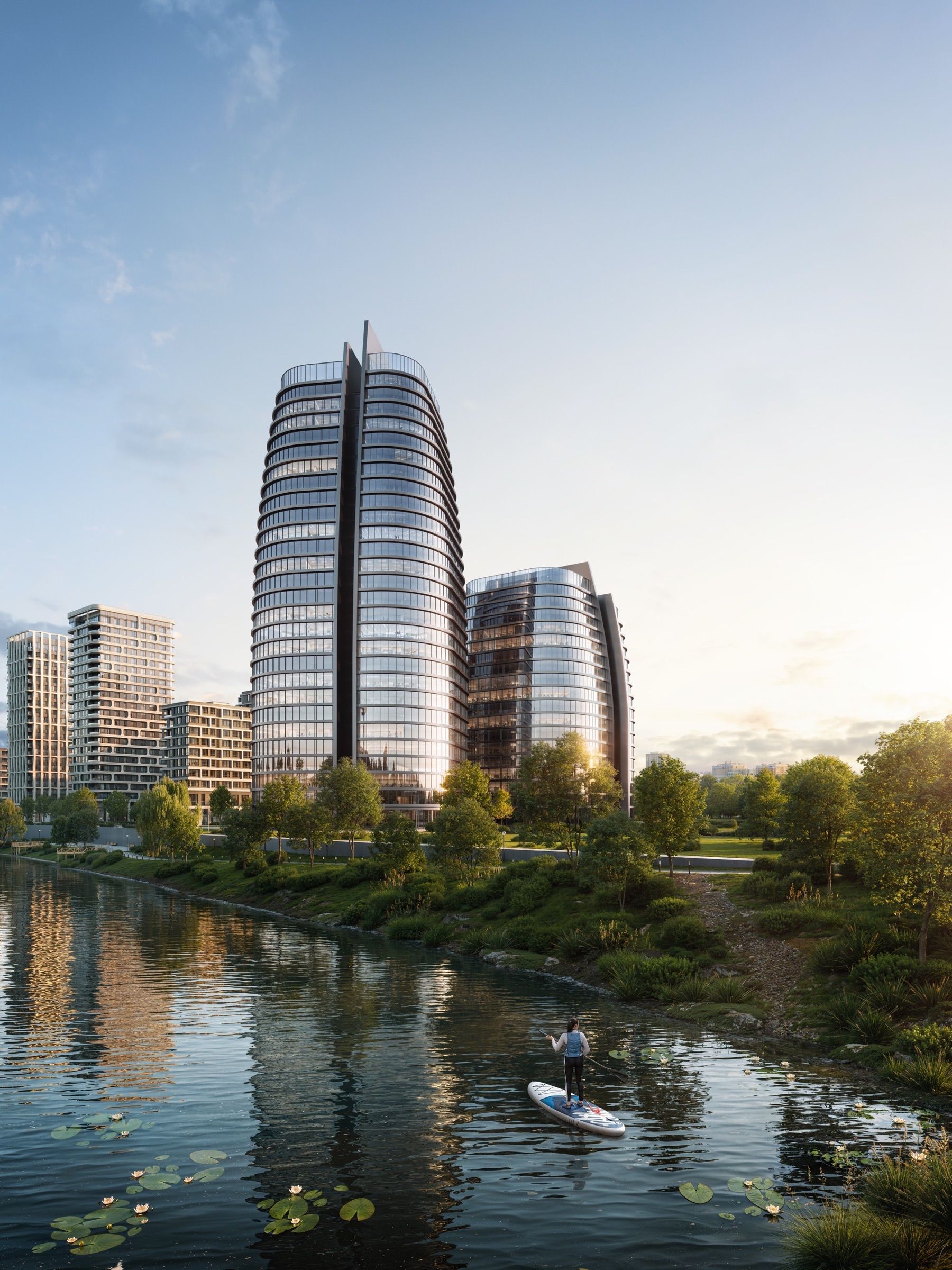 Waterfront Business Centre — architectural visualisation, frame 5