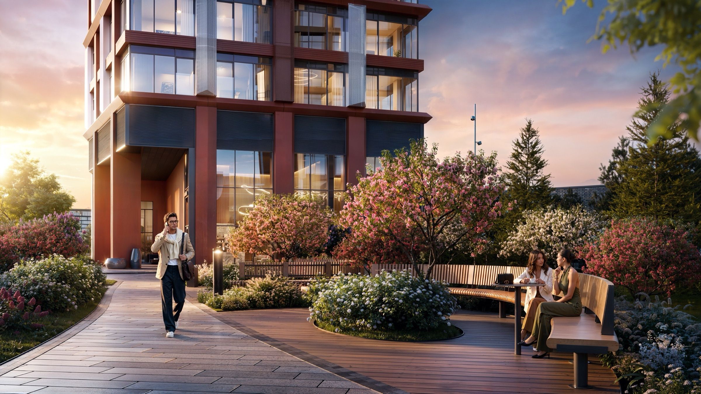 Waterfront Residential Quarter — architectural visualisation, frame 6