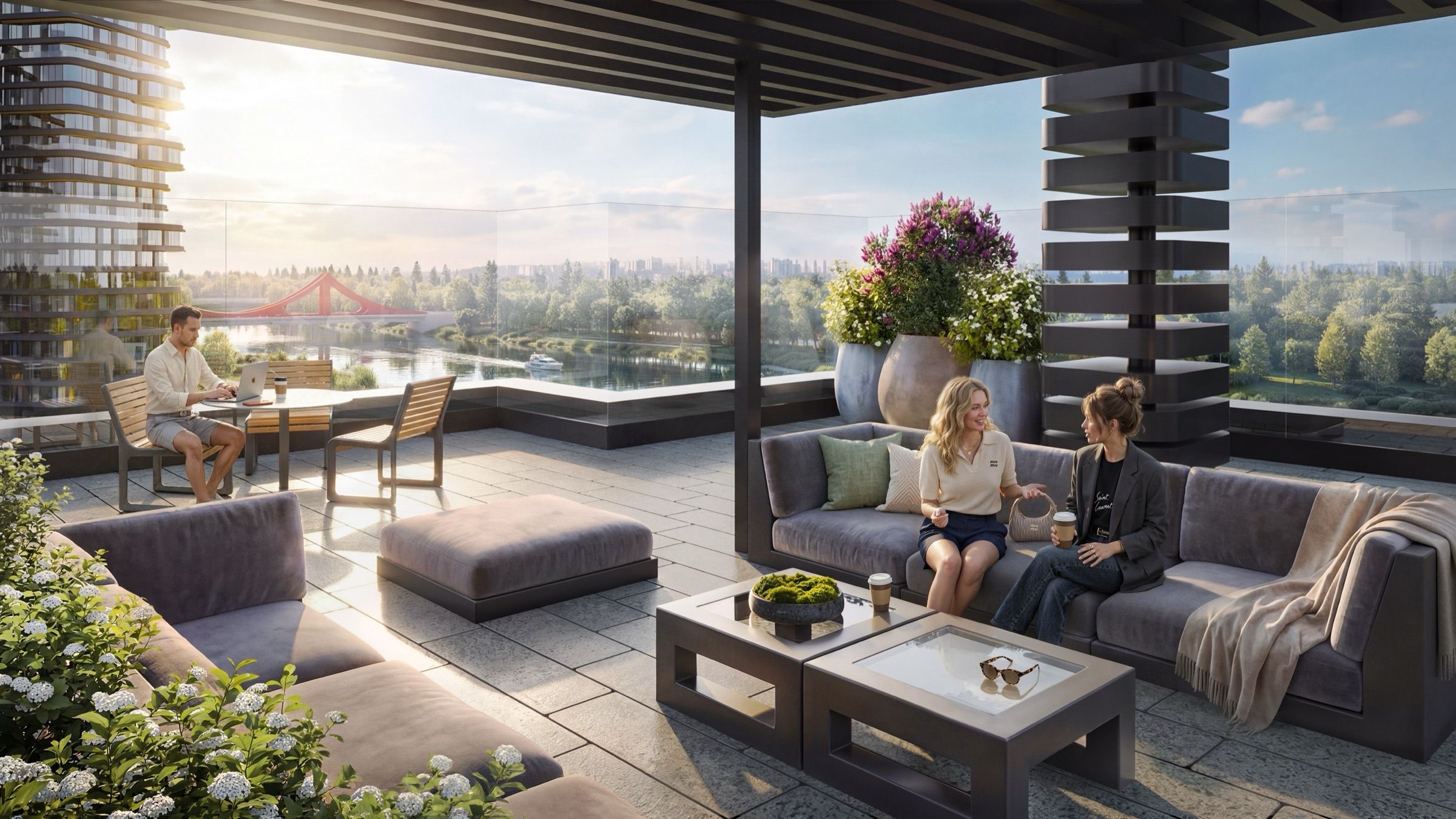 Waterfront Residential Quarter — architectural visualisation, frame 7