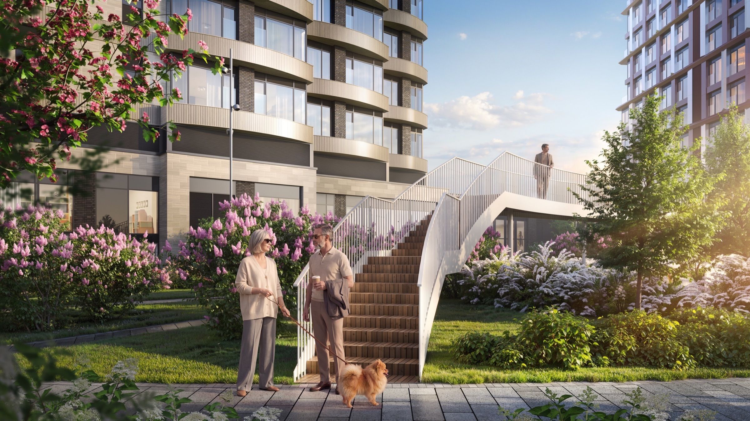 Waterfront Residential Quarter — architectural visualisation, frame 13
