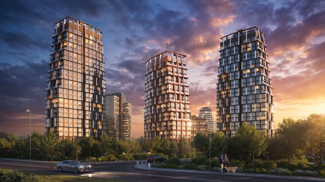 Waterfront Residential Quarter — architectural visualisation by Photoreal3d