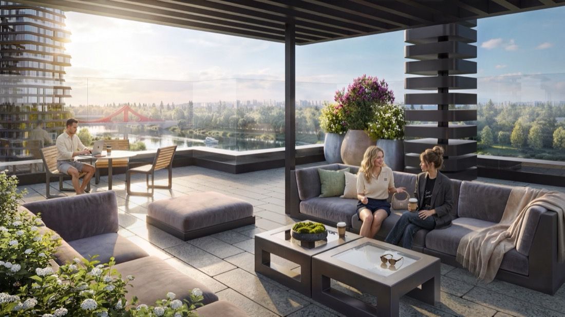 Waterfront Residential Quarter — architectural visualisation by Photoreal3d