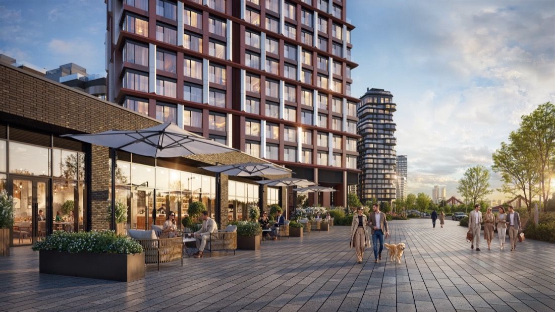 Waterfront Residential Quarter — architectural visualisation by Photoreal3d