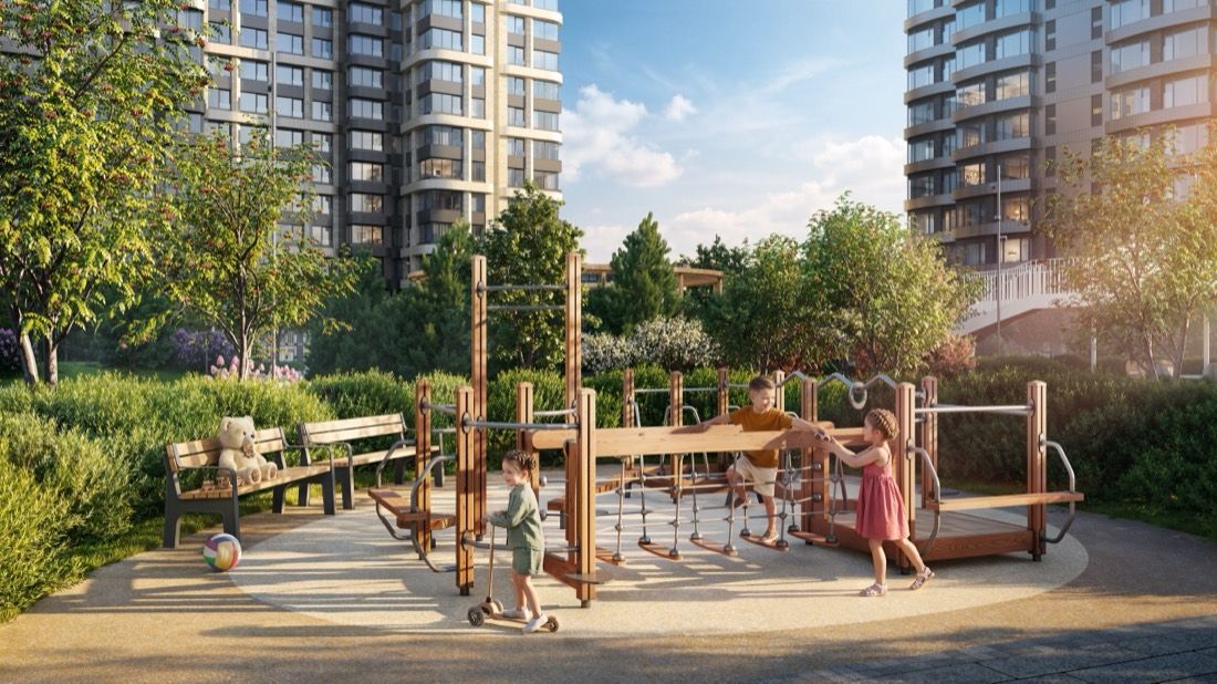 Waterfront Residential Quarter — architectural visualisation by Photoreal3d