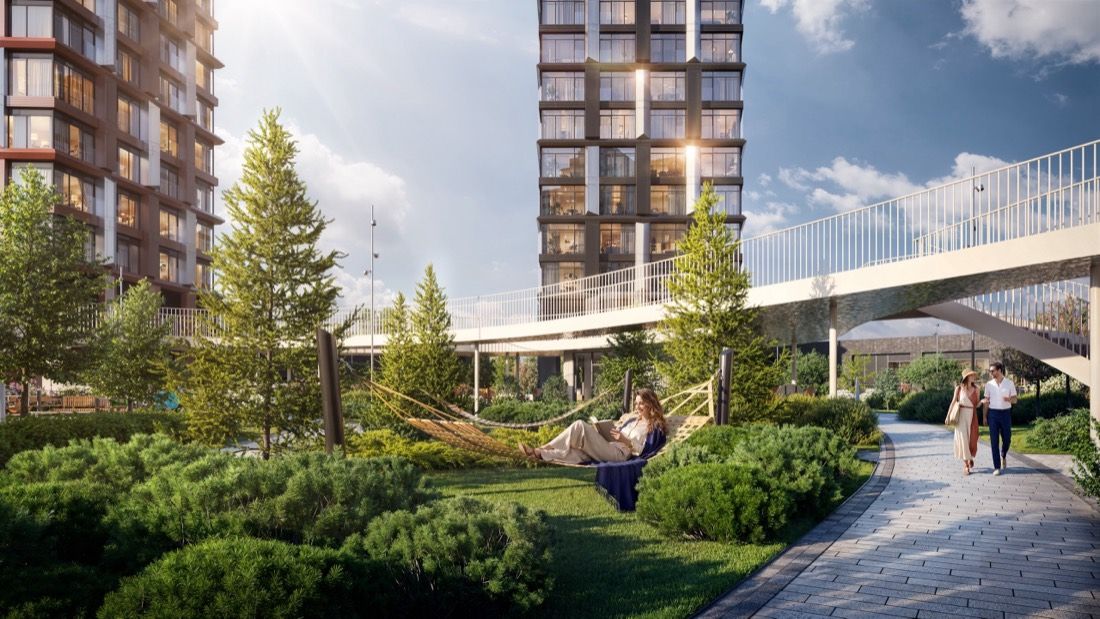 Waterfront Residential Quarter — architectural visualisation by Photoreal3d